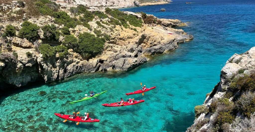Kayak Adventures in Crystal Lagoon Malta
