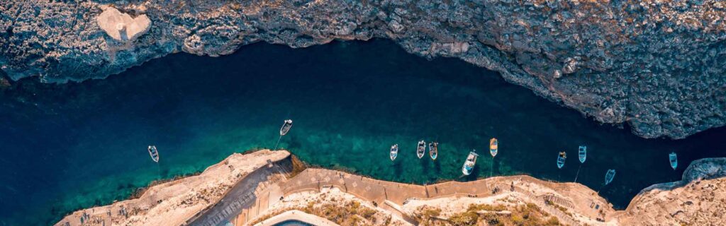 Scenic view of Wied iż-Żurrieq, Malta