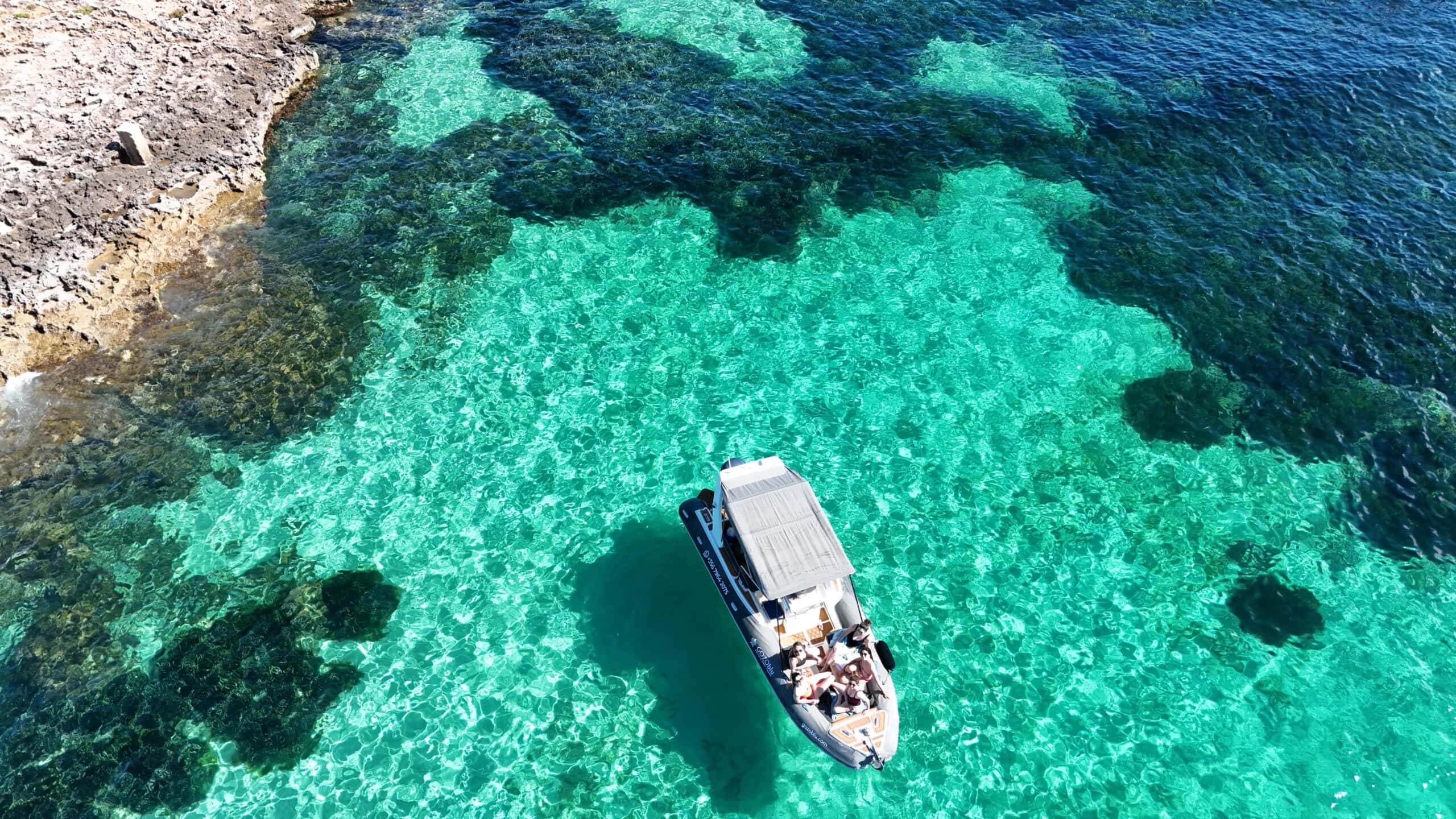 GOZOblu Private Boat Tours cruising in the Mediterranean