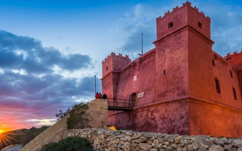 St. Agatha’s Tower St. Agatha’s Tower, also known as the Red Tower, standing atop Marfa Ridge in Malta