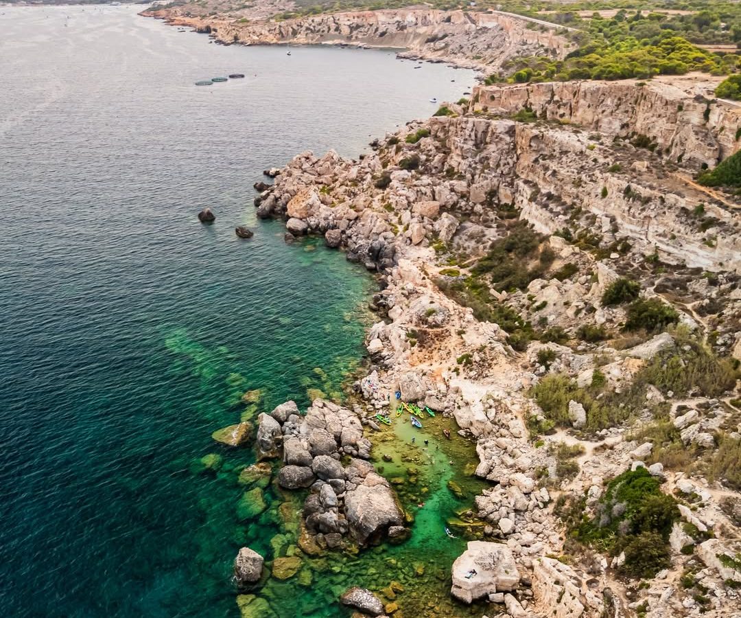 📍 Launched near Victoria Bar, Mellieħa → Coral Lagoon → Slugs Bay On August 26, we paddled out 📍 Launched near Victoria Bar, Mellieħa → Coral Lagoon → Slugs Bay On August 26, we paddled out